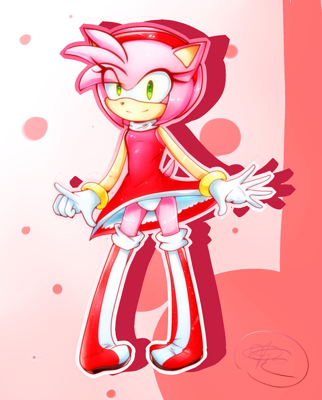 Amy Deviantart Amy Rose by MikuKawaine on DeviantArt