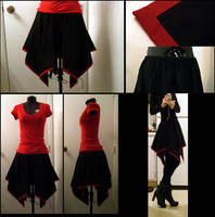 Alpha Red Nightfall skirt