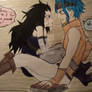 Gajeel and Levy Genderbend