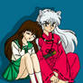 InuYasha and Kagome coloured