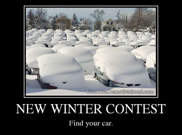 Winter demotivational