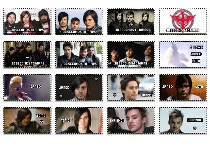 30 Seconds To Mars Stamps