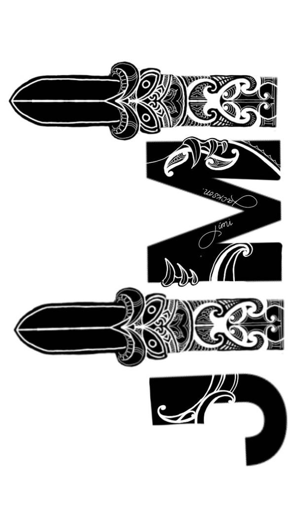 Maori design inspired Lettering by NZPWINCESS on DeviantArt