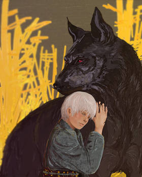 wolf and boy