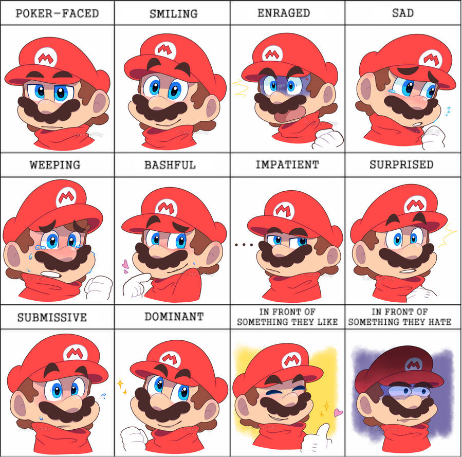Expression meme (Mario) ver. 2 by TemmieSkyie on DeviantArt