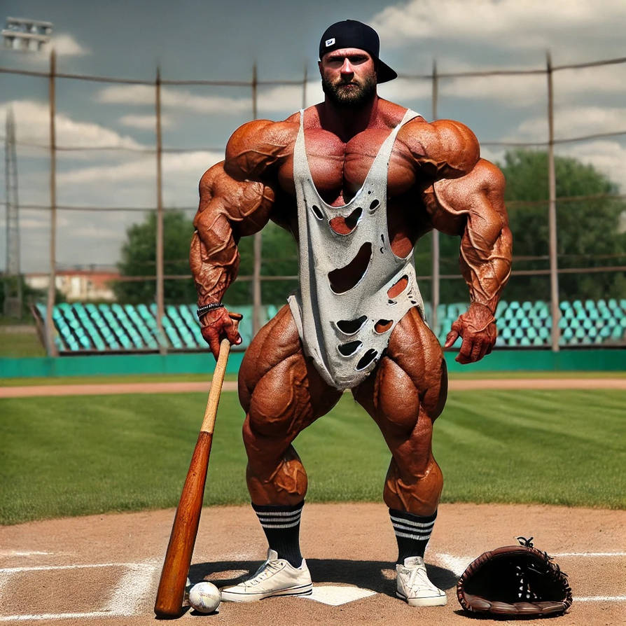 Buff Men On Roids Roided Baseball Player by Muscle-Magnificence on DeviantArt