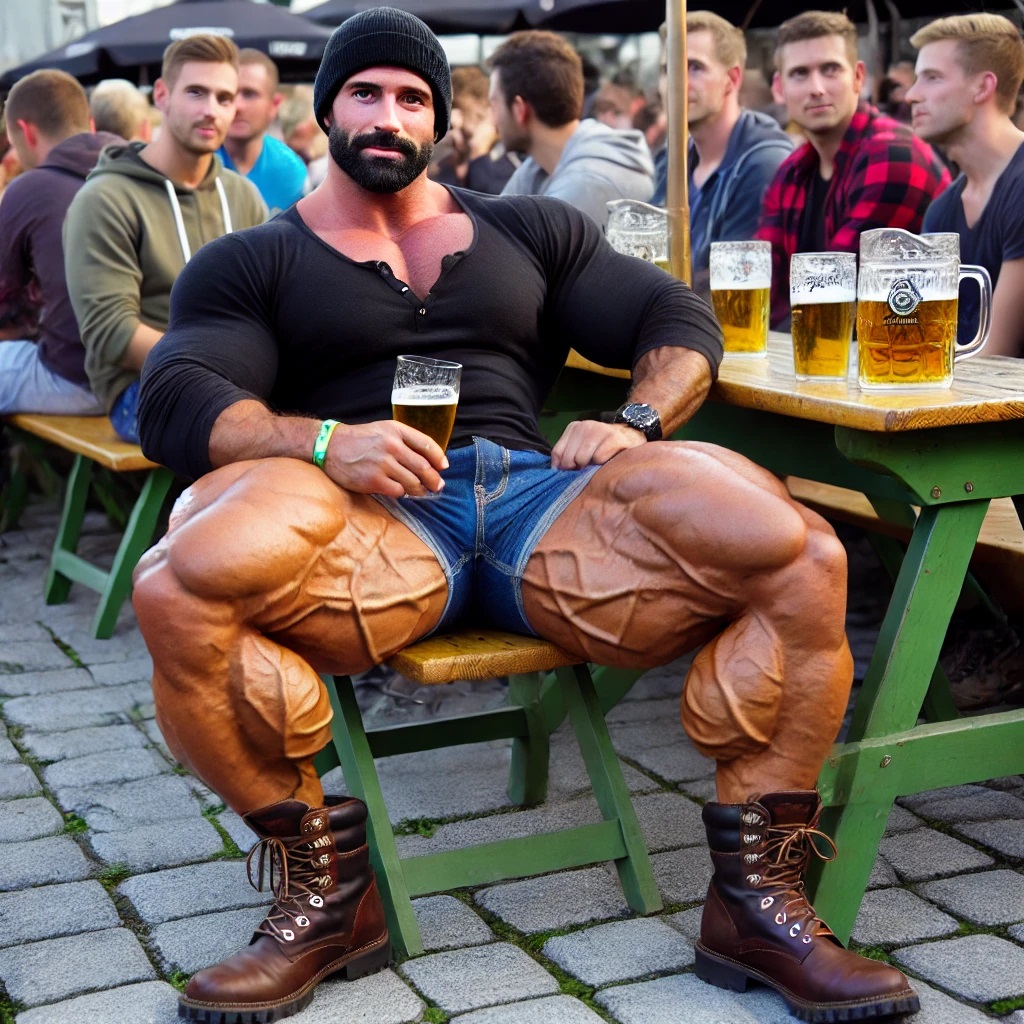Beer Muscles Big Handsome Beer Drinker by Muscle-Magnificence on DeviantArt