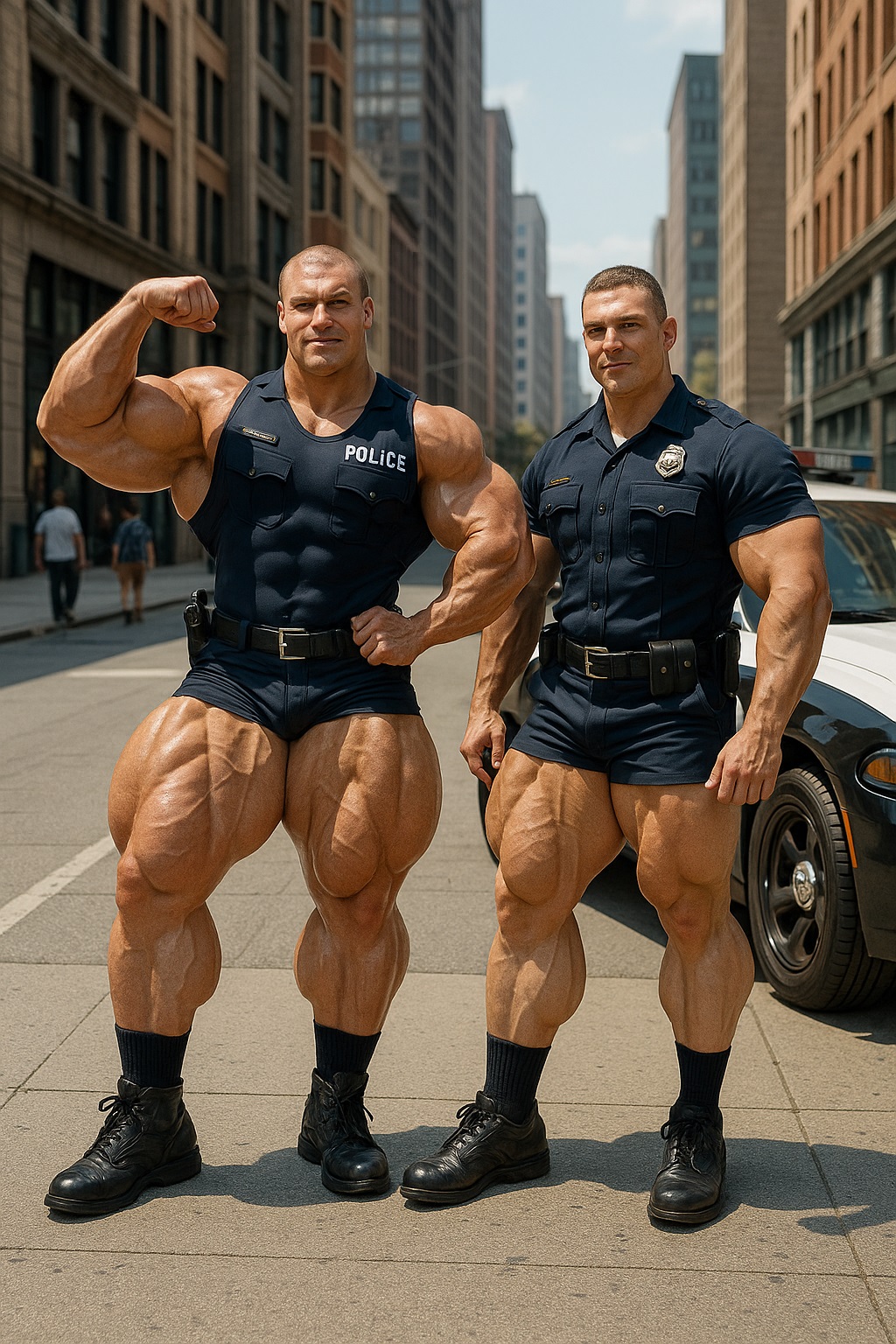 Buff Cops Deviantart Hot Muscled Cops On The Beat by Muscle-Magnificence on DeviantArt