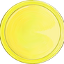 Gold round shield