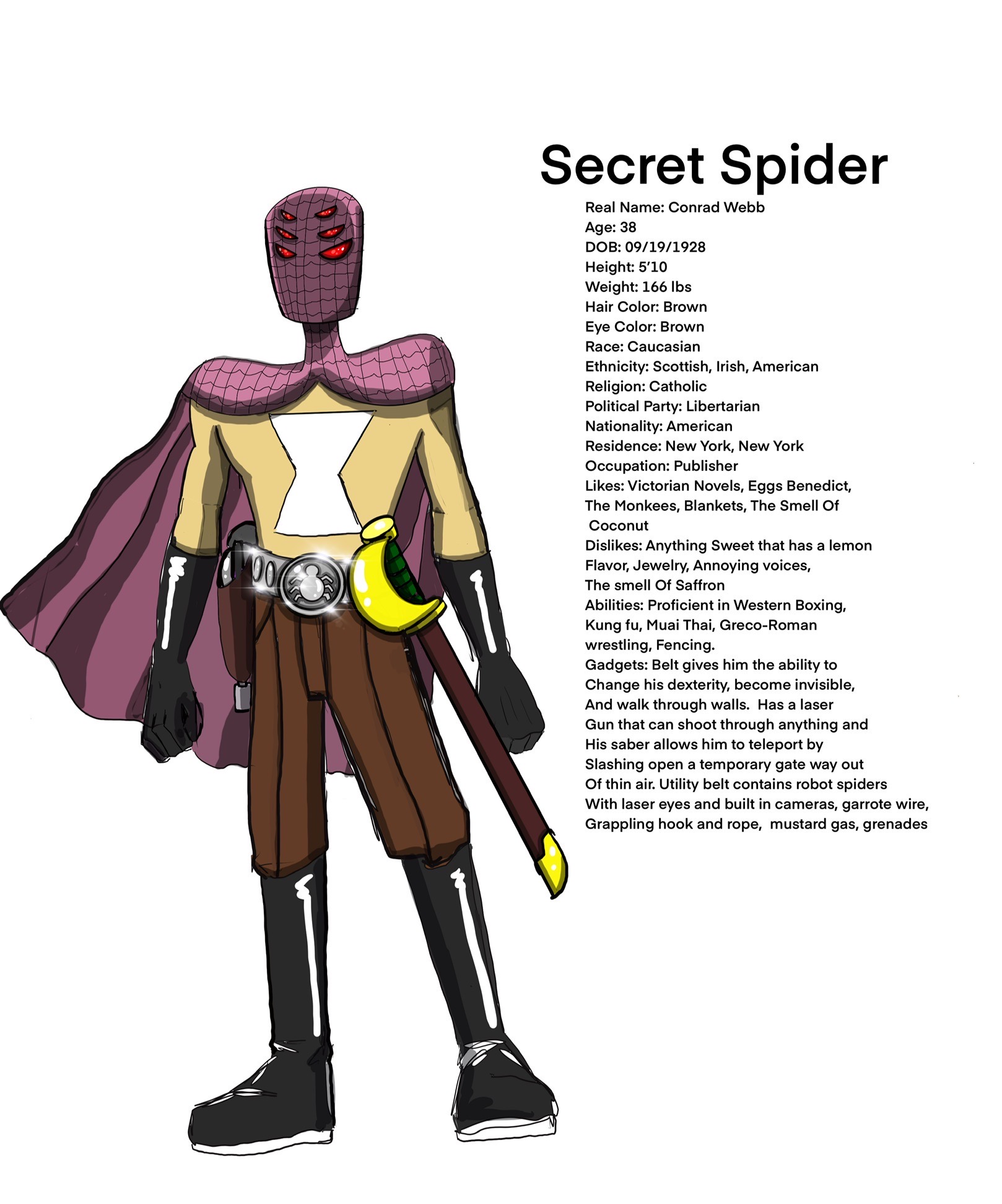 Secret Spider Secret Spider Bio by AtlasLost on DeviantArt