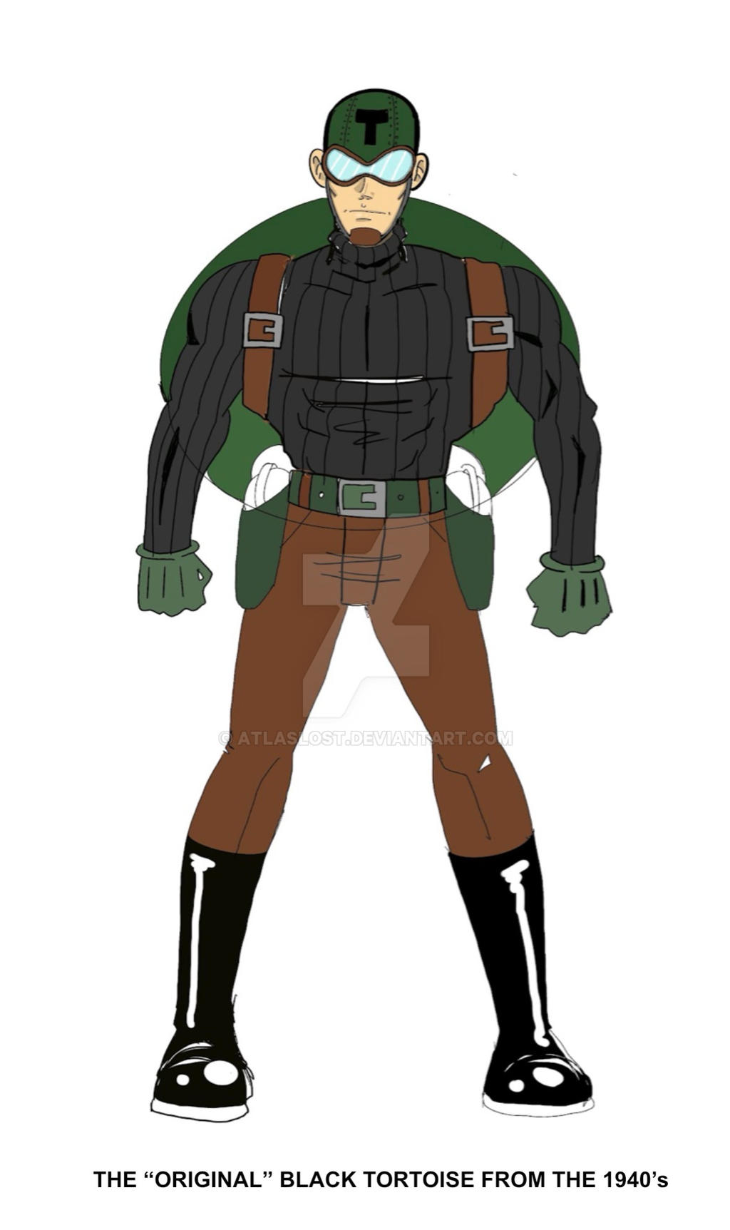 Black Tortoise Ranger The Original Black Tortoise WWll concept art by AtlasLost on DeviantArt