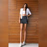 Tall girl with long legs