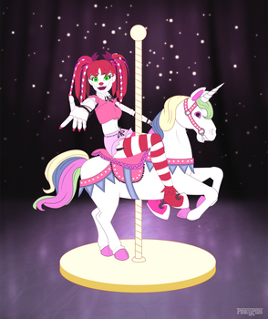 Cabaret Baby On Stage (Flat Colours)