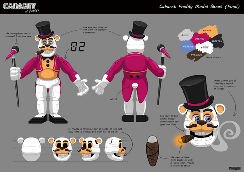 Cabaret Freddy - final Model Sheet