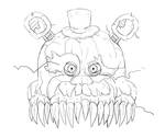 Nightmare Fredbear - WIP by PinkyPills