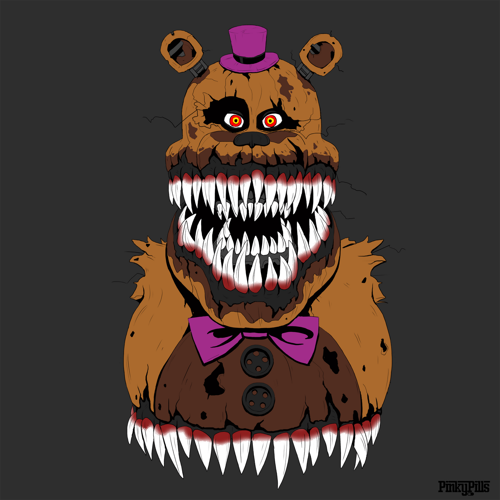 Nightmare Fredbear - WIP II