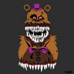Nightmare Fredbear - WIP II by PinkyPills