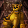 Official FNaF Illustration # 12 - Golden Freddy