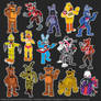 Official FNaF Illustrations - Flats