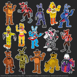 Official FNaF Illustrations - Flats