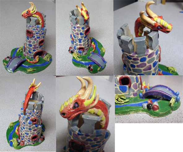 Clay castle multiview