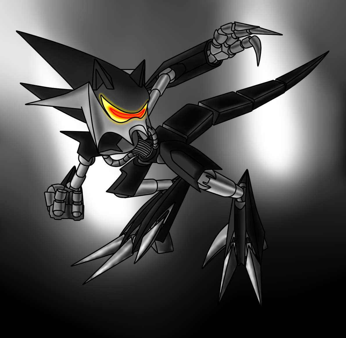 Neo Sonic Black (Ring of Chaos) by Sangata099 on DeviantArt