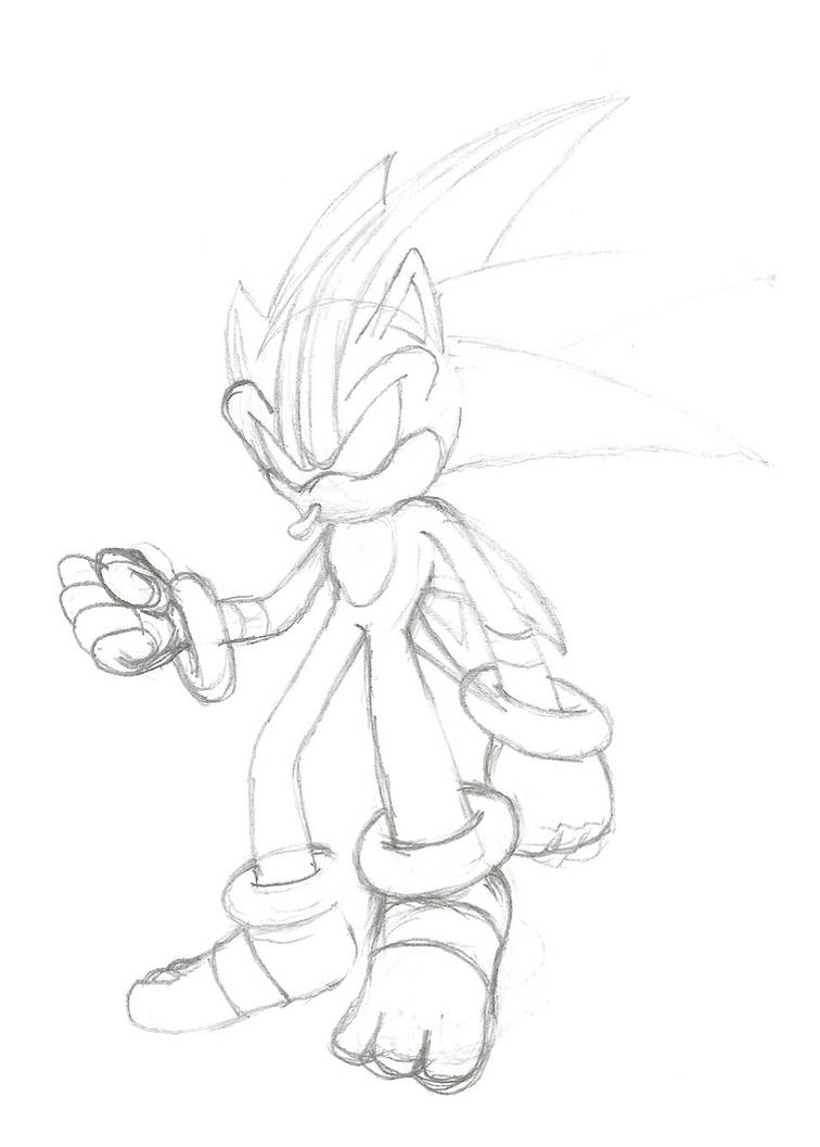 Darkspine Sonic sketch by Sweecrue on DeviantArt