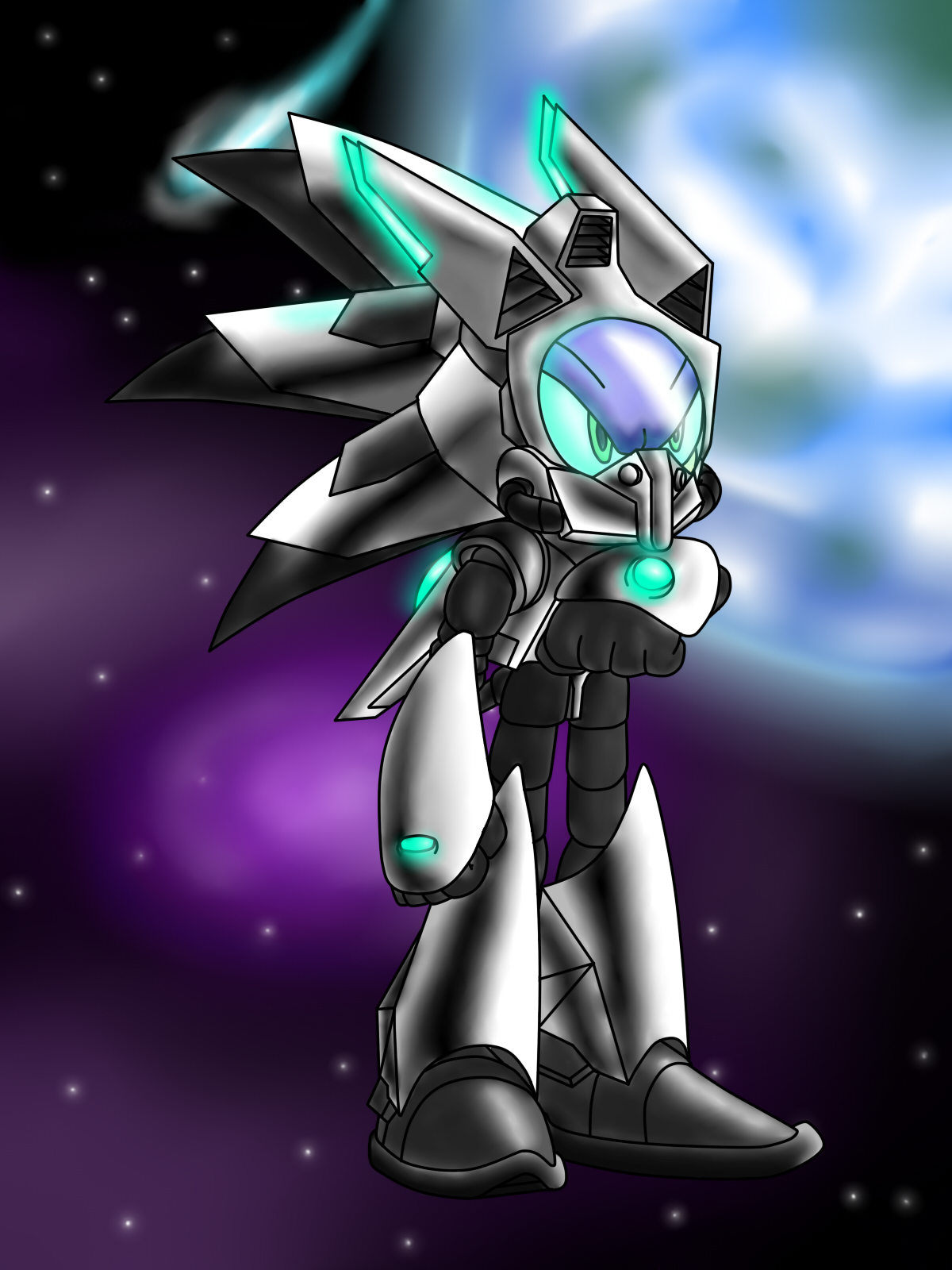 Mecha Sonic concept by Sweecrue on DeviantArt