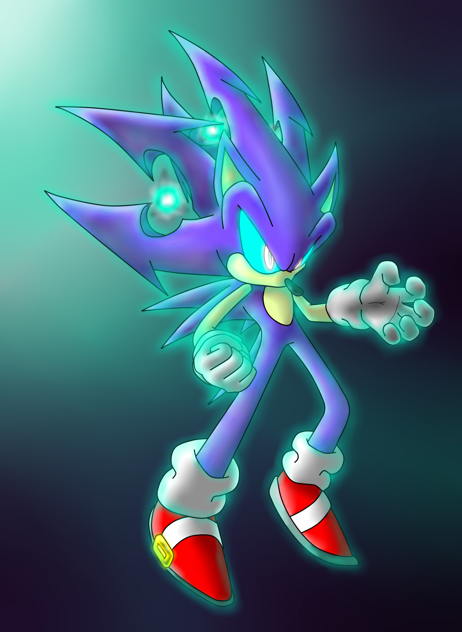 Darkspine Sonic by Sweecrue HD phone wallpaper