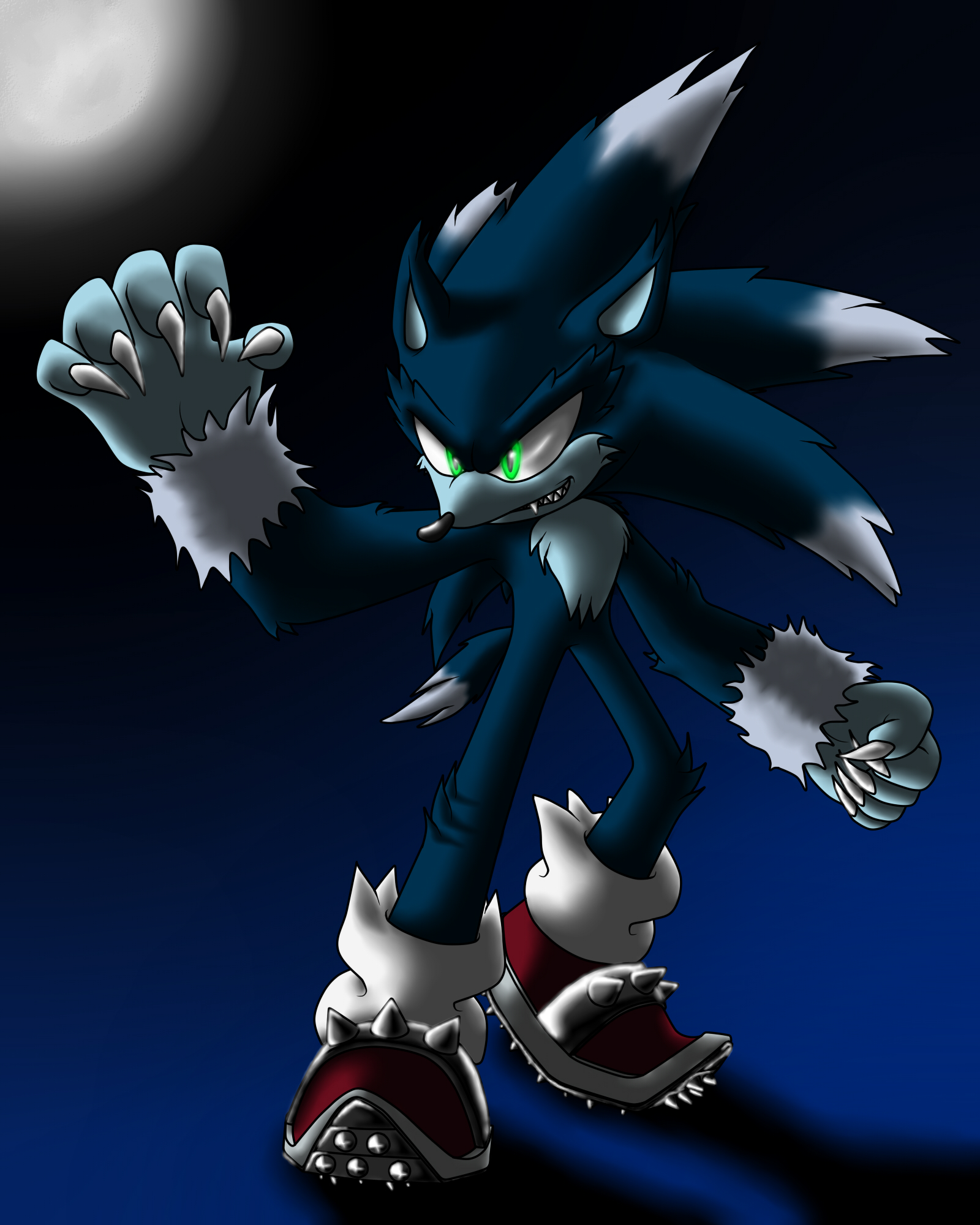 Darkspine Sonic by Sweecrue HD phone wallpaper