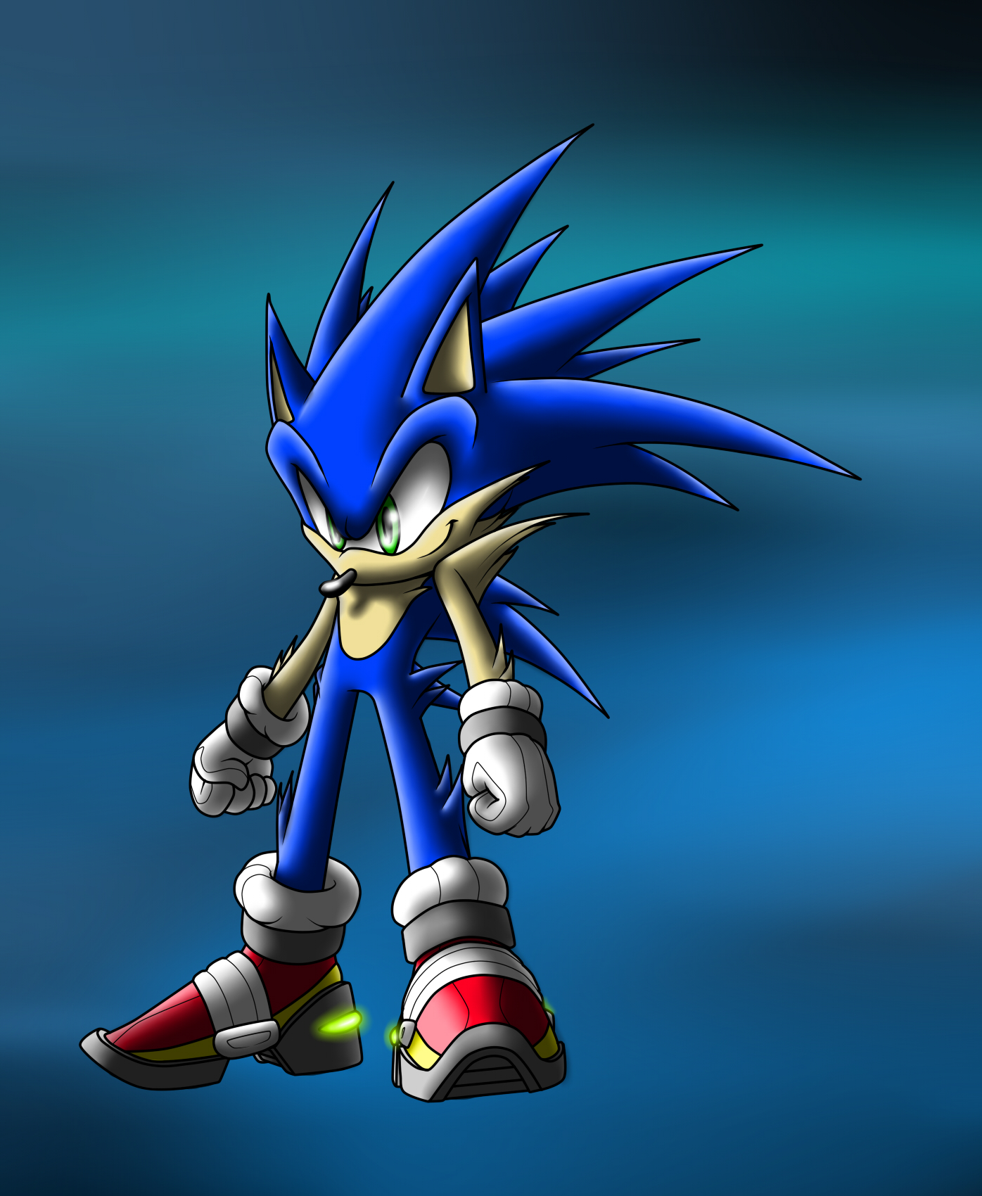 Darkspine Sonic sketch by Sweecrue on DeviantArt