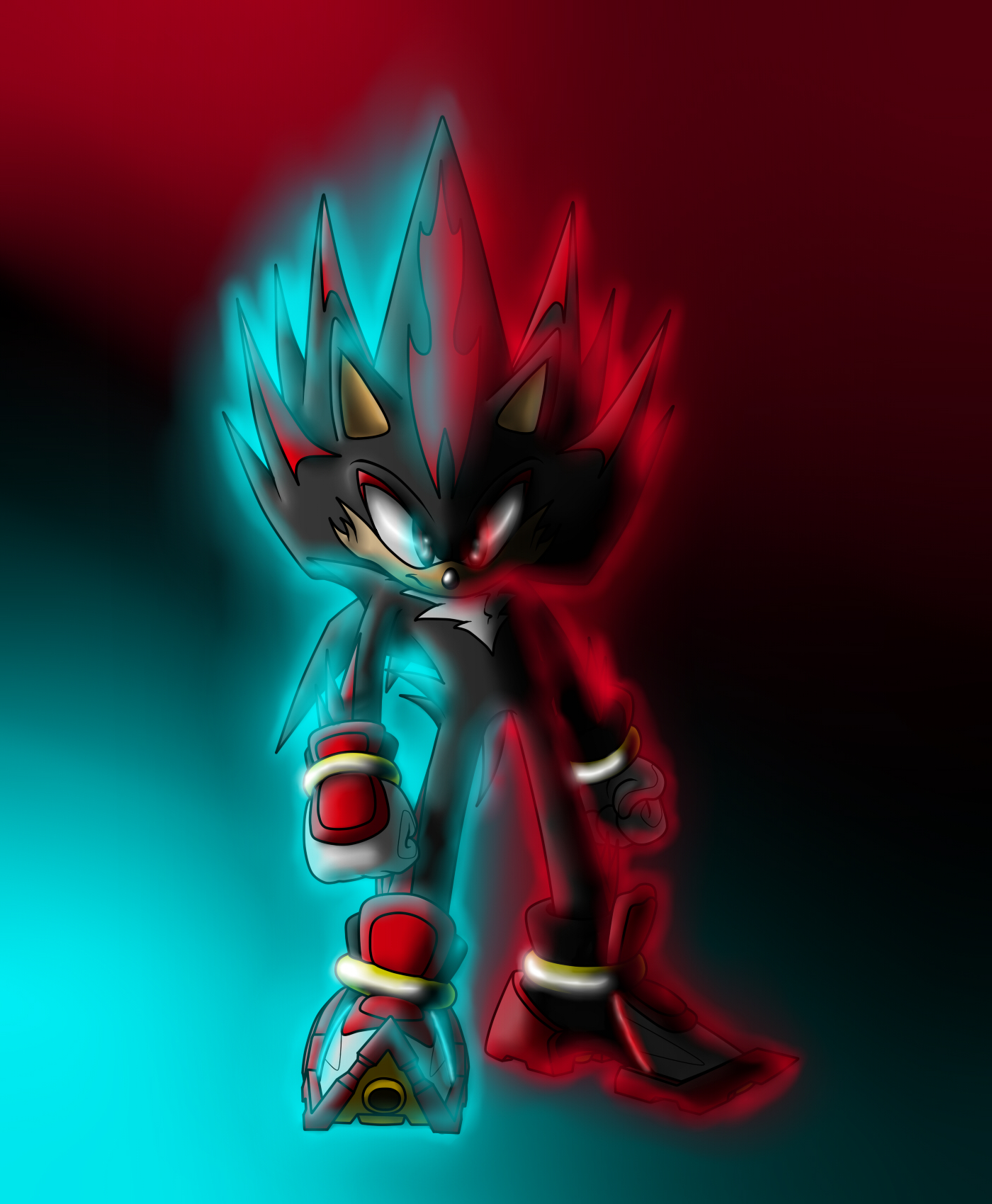 Darkspine Sonic by Sweecrue on DeviantArt