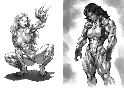 She-Hulk and Witchblade