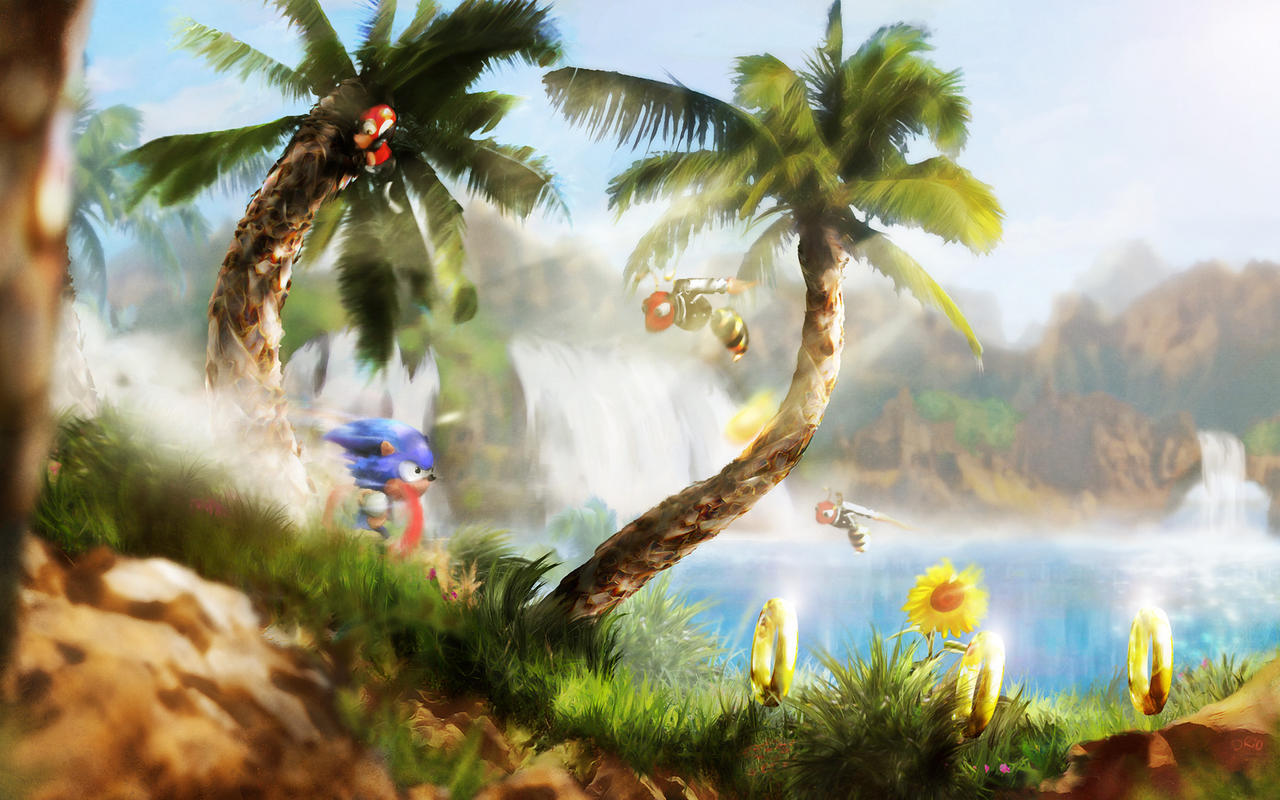 Green Hill Zone by UpaUpa on DeviantArt