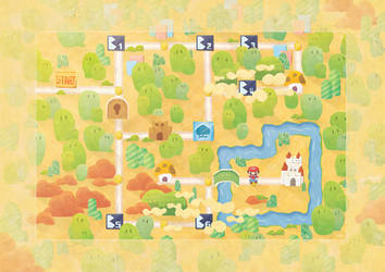 Mario Map Deviantart Super Mario 64 Paintings by TheOceanOwl on DeviantArt