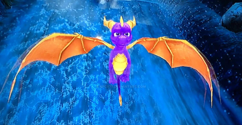 Spiro Waterfall Spyro by the waterfall by SpCy77 on DeviantArt