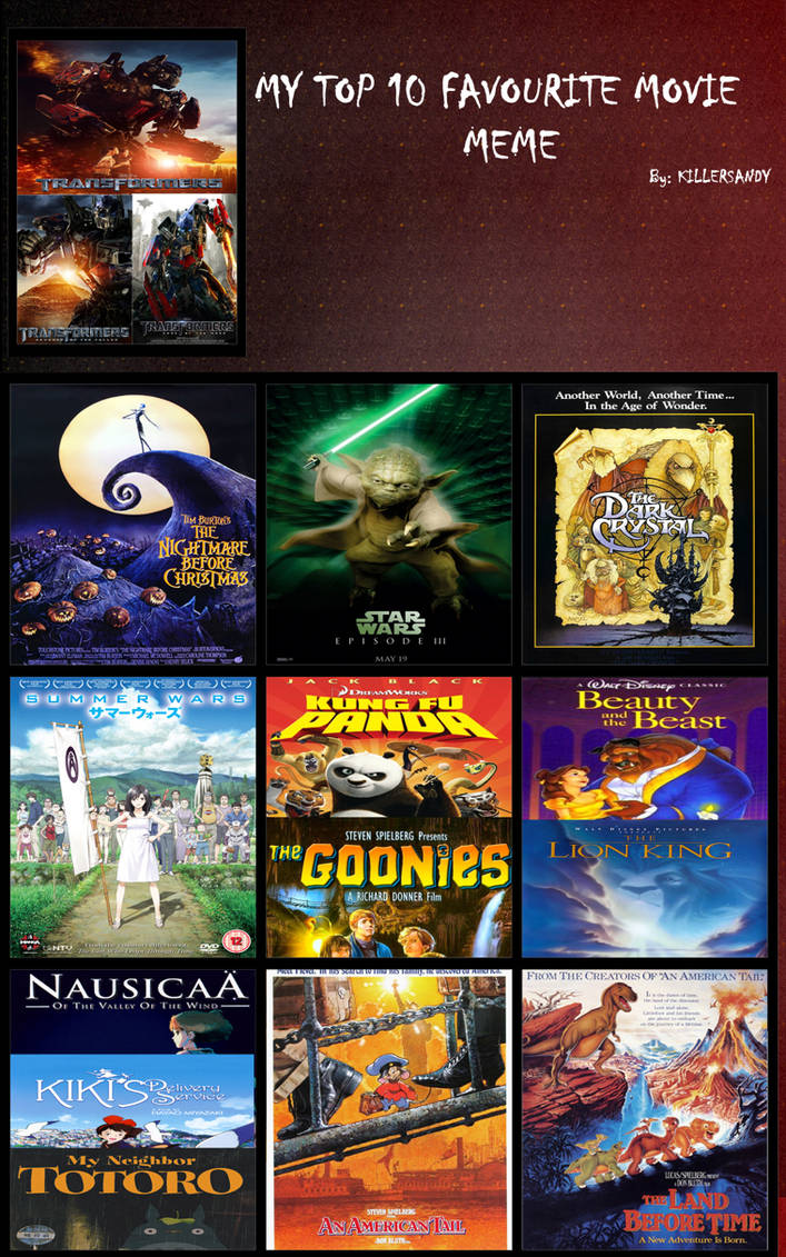 Top 10 Fav Films by MNSPrime21 on DeviantArt