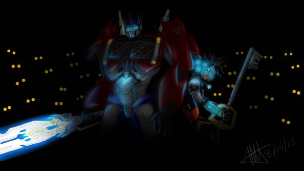 Request - Optimus Prime and Sora vs Heartless