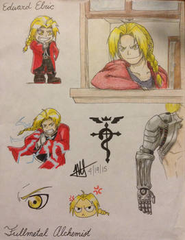 Fullmetal Alchemist - Edward Elric collage thing