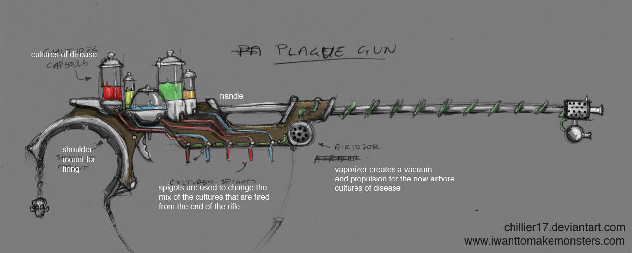 Pathogen Gun Plague Gun by chillier17 on DeviantArt