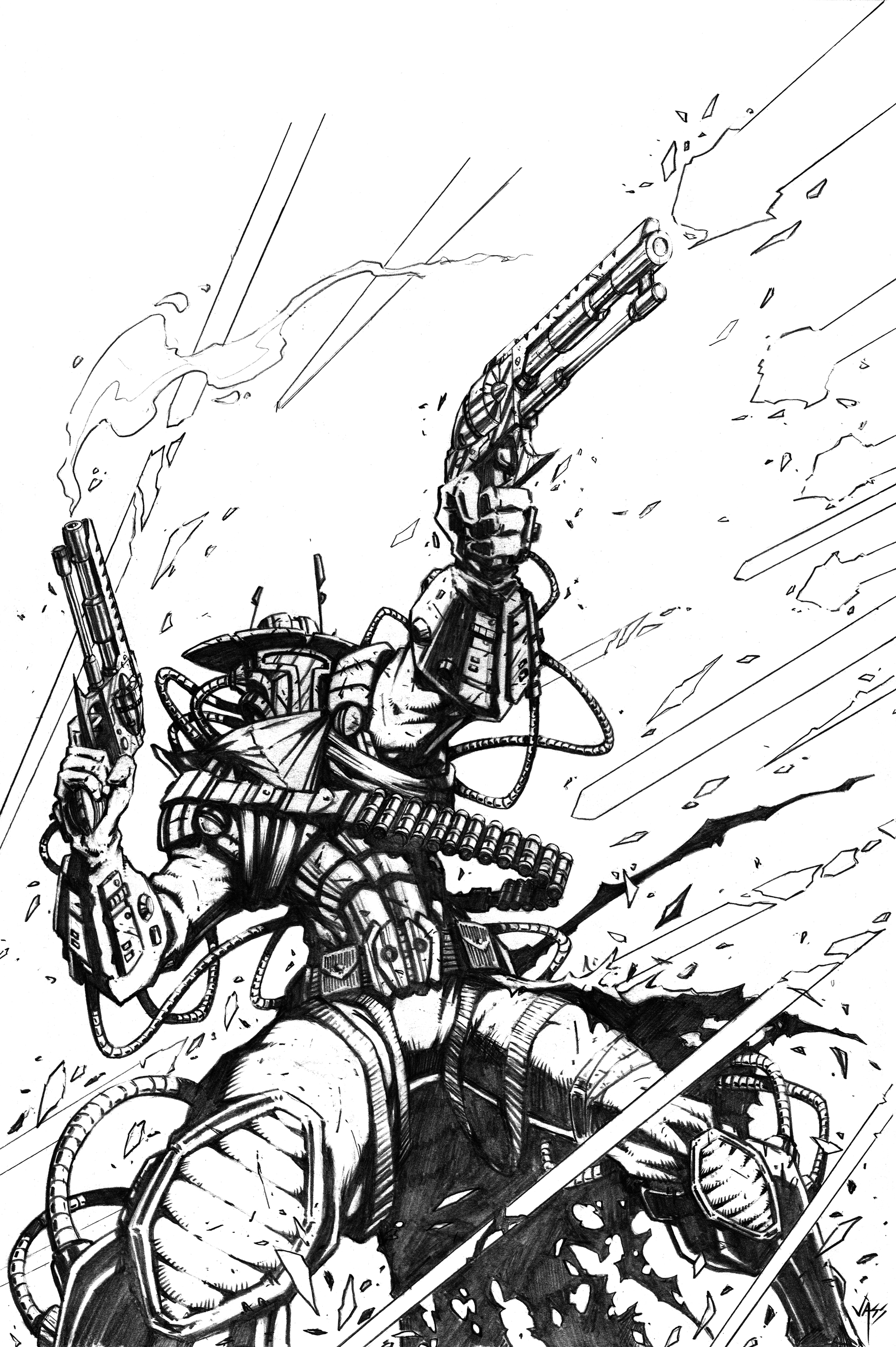 Bounty Hunter Mercenary Pencil