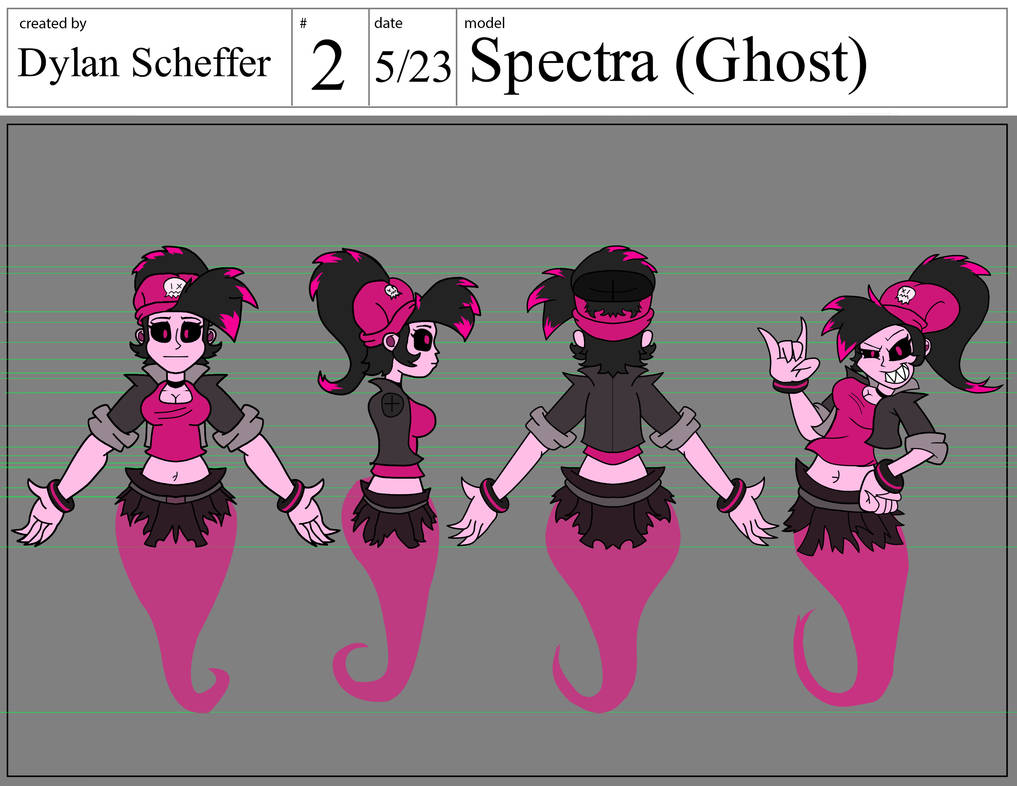 Spectra (Ghost) Refrence Sheet by LuckyGrimm on DeviantArt