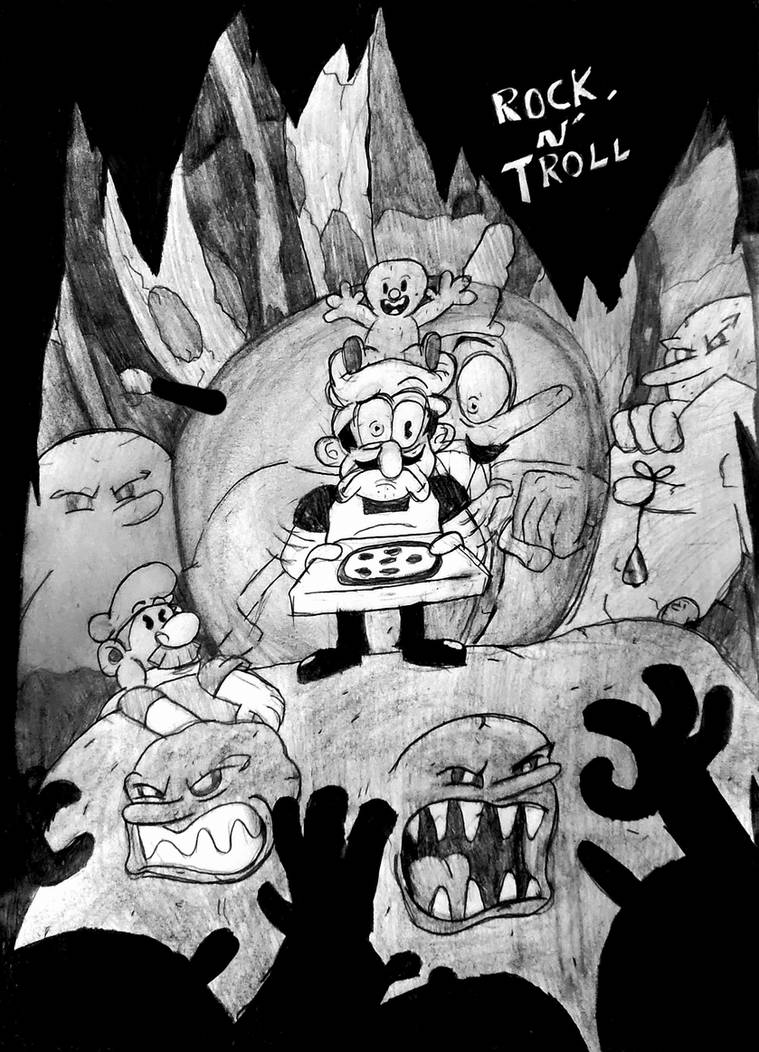 Rock n' Troll. (Pizza Tower x Hilda) by LuckyGrimm on DeviantArt