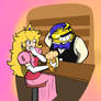 Peach and Brulo. Calming down at The Bar.