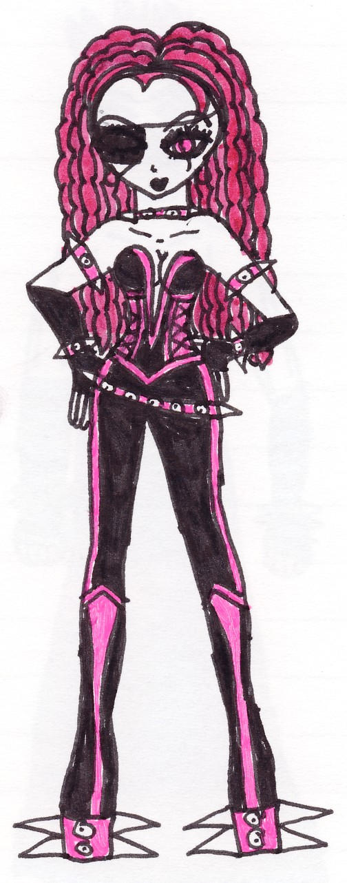 Pink Cyber Goth Girl by TheDramaticMonarch on DeviantArt