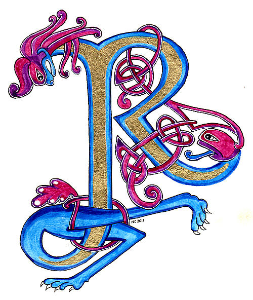 Celtic R initial by cyaenn on DeviantArt