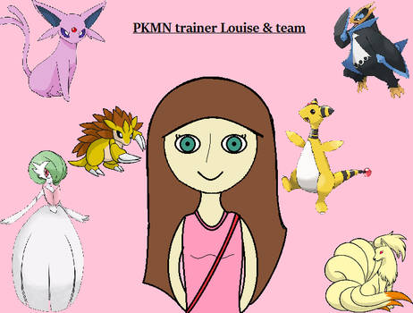 PKMN trainer Louise and PKMN team