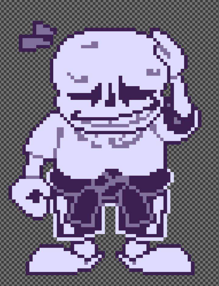 Pixilart - (Battle Sprite) Sans V7 by Isas-Studio