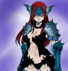 Erza Scarlet sea king armor