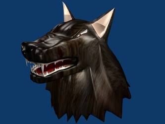 3d werewolf head